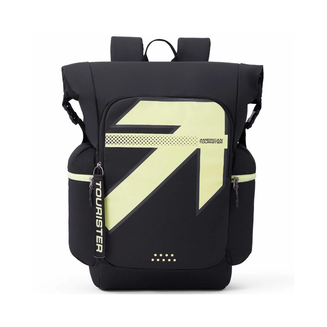 American Tourister Dank Backpack Bag 77 cm - Black Front View_2