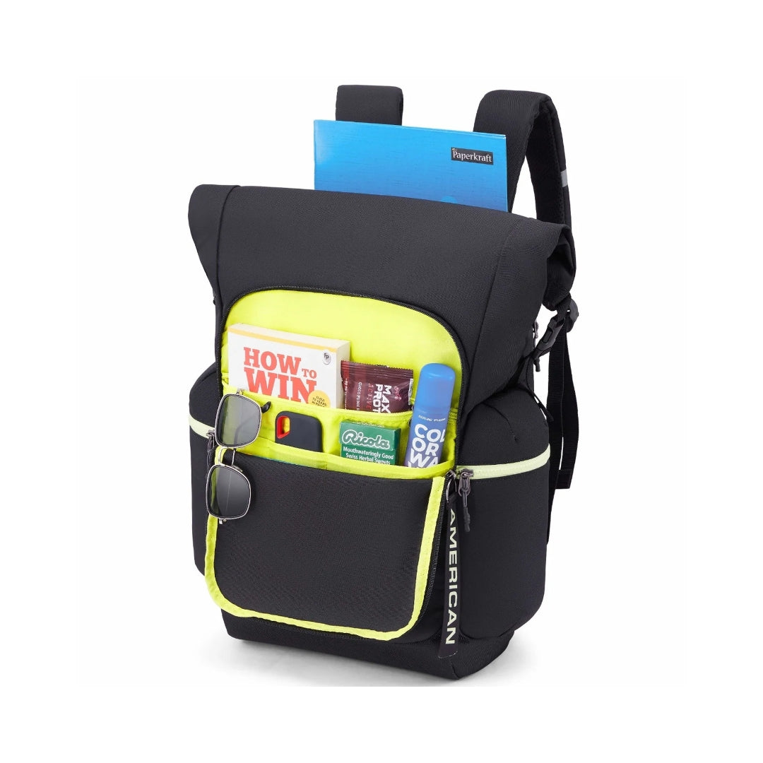 American Tourister Dank Backpack Bag 77 cm - Black Side View_9