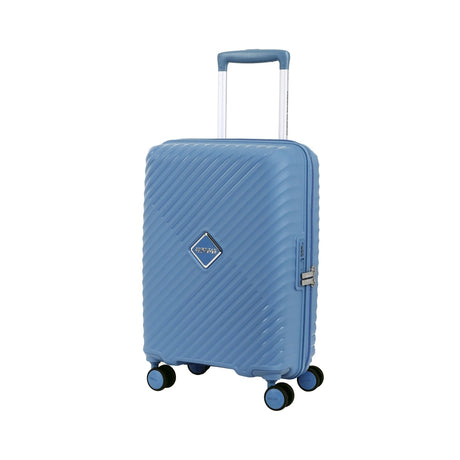 American Tourister Diamo Spinner - Cabin 55 cm Blue Front View_1