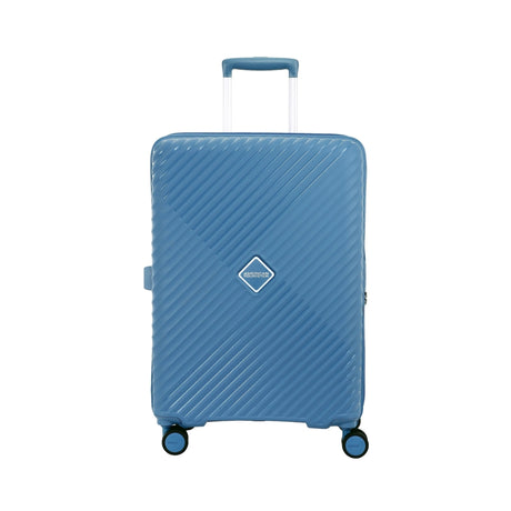 American Tourister Diamo Spinner - Medium 67 cm Blue Front View_2