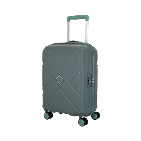 American Tourister Kross Spinner - Cabin 55 cm Green Front View_1