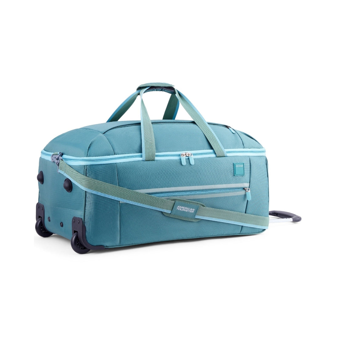 American Tourister Lume Wheeled Duffle 62 cm - Bottle Green Left View_6