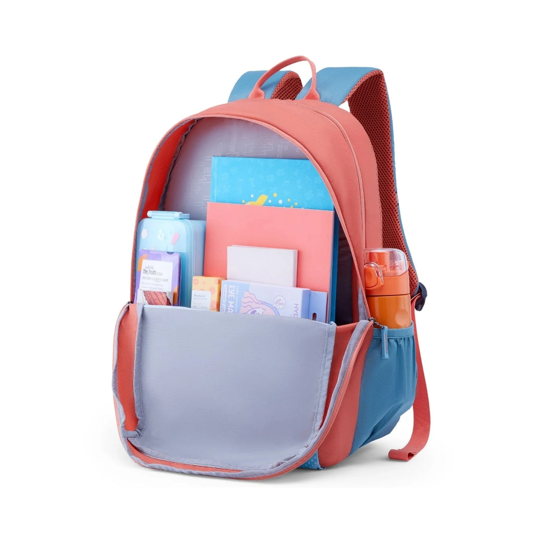 American Tourister NEO 4.0 School Backpack Bag 54.5 cm Coral Open View_7