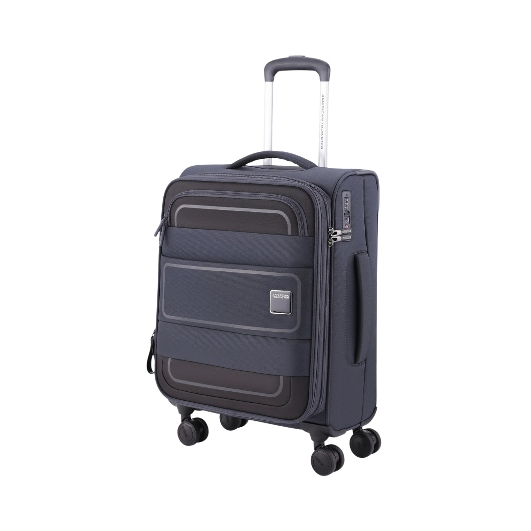 American Tourister Philly Spinner - Cabin 60 cm Black Front View_1