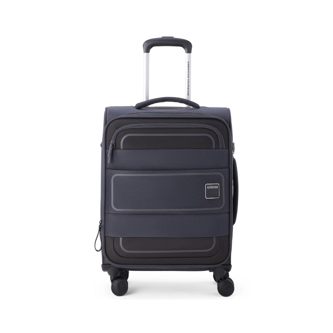 American Tourister Philly Spinner - Cabin 60 cm Black Front View_2