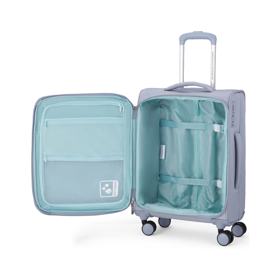 American Tourister Philly Spinner - Cabin 60 cm Grey Open View_4