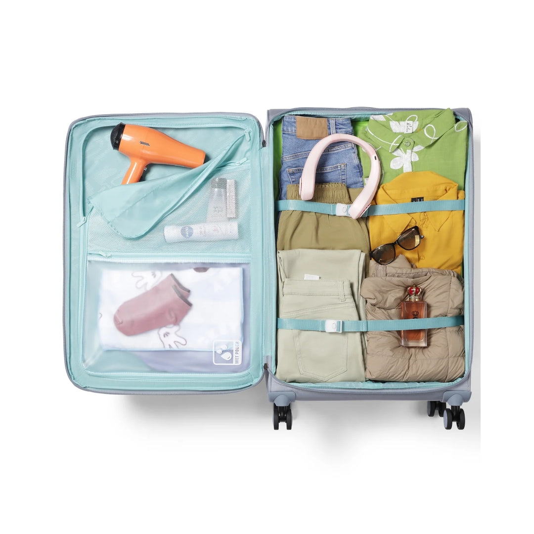 American Tourister Philly Spinner - Large 82 cm Grey Open View_7