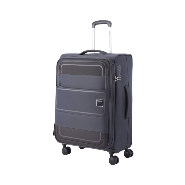 American Tourister Philly Spinner - Medium 70 cm Black Front View_1