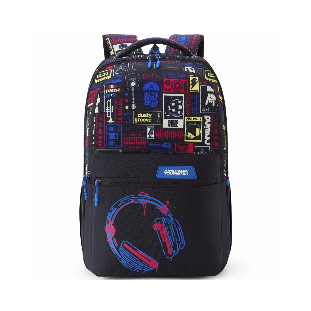 American Tourister Stan Style 02 Backpack Bag 68.5 cm - Black Front View_2