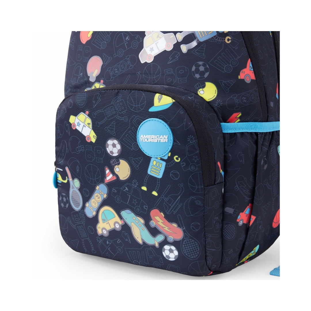 American Tourister Uni-Kid Back Pack Kids Bag 47 cm - Black Closer View_8