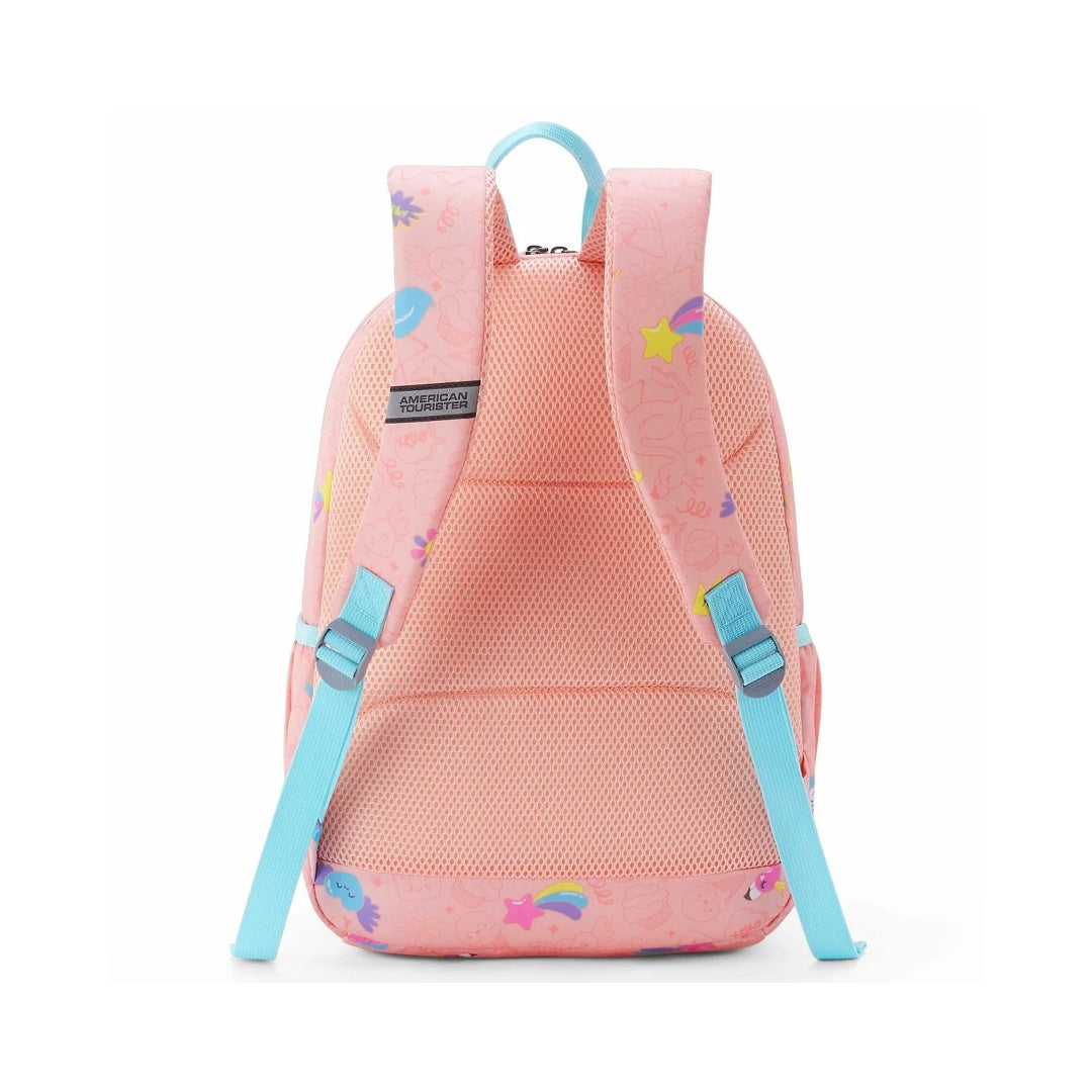 American Tourister Uni-Kid Back Pack Kids Bag 48 cm - Pink Back View_5