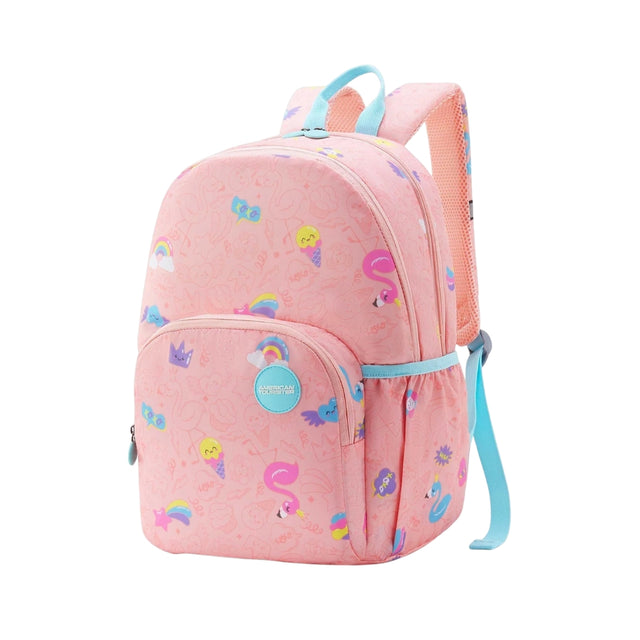 American Tourister Uni-Kid Back Pack Kids Bag 48 cm - Pink Front View_1
