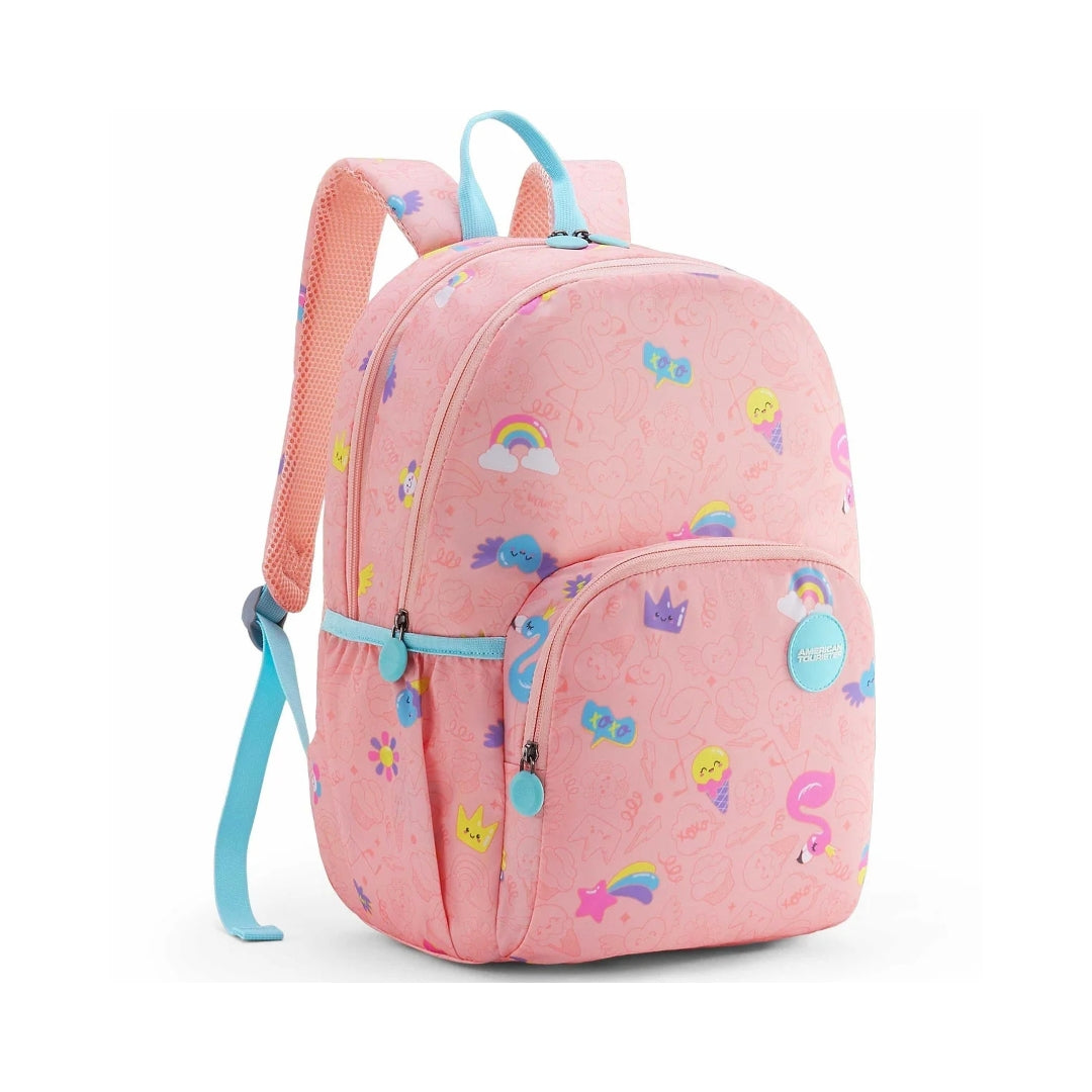 American Tourister Uni-Kid Back Pack Kids Bag 48 cm - Pink Left View_3