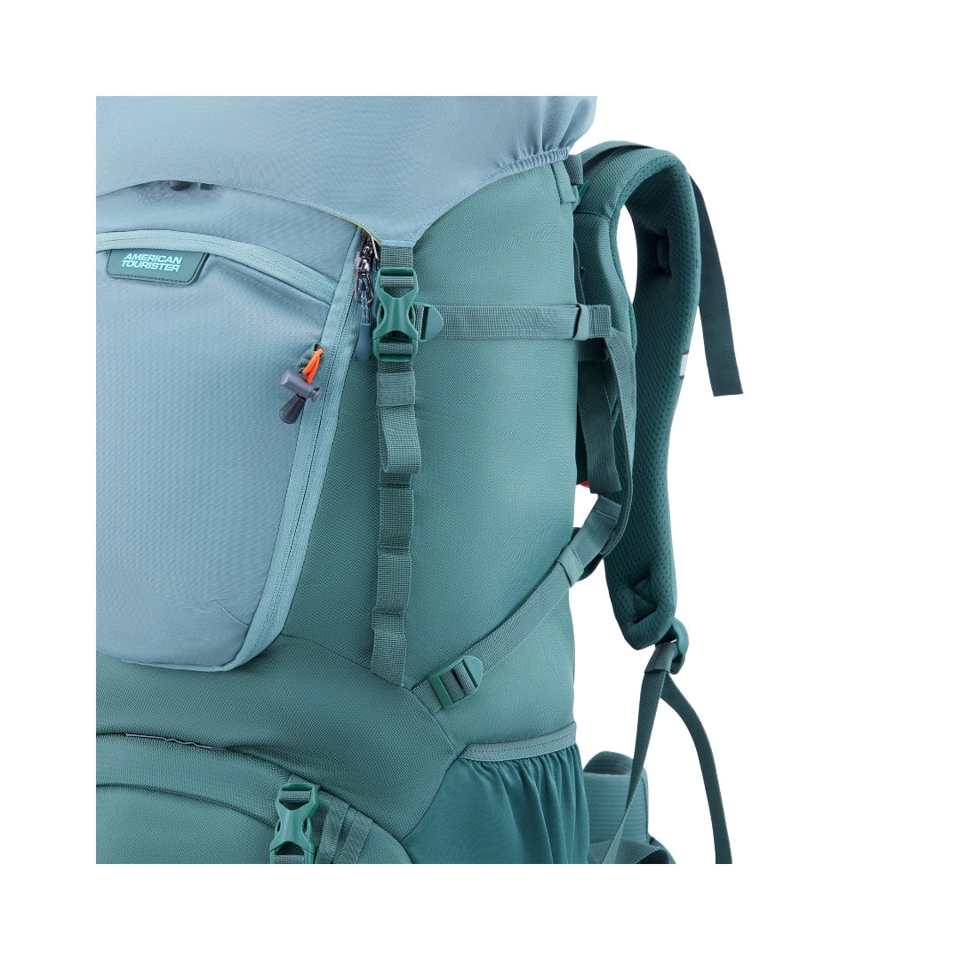 American Tourister YETI PRO Rucksack 60 L - Green Closure View_12
