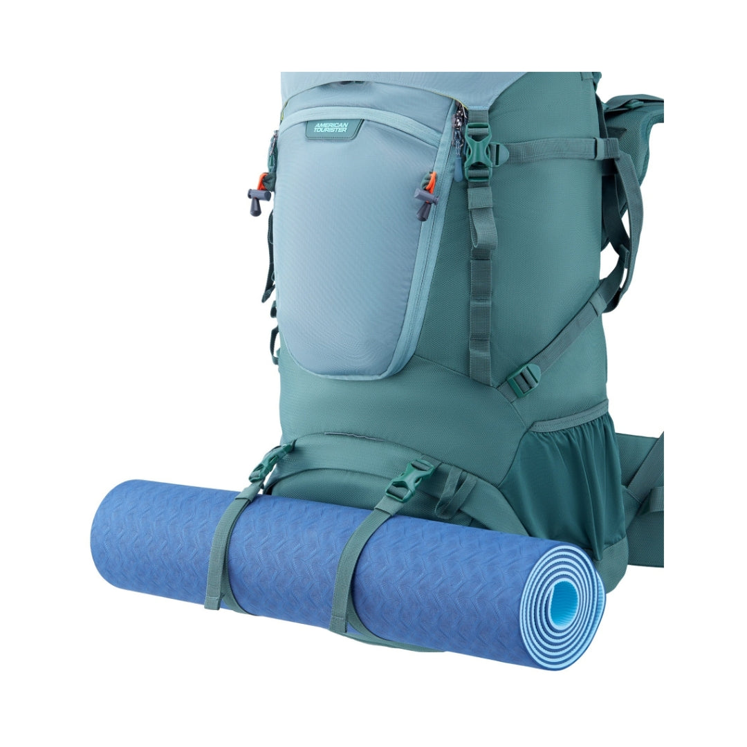 American Tourister YETI PRO Rucksack 60 L - Green Closure View_9
