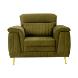 Amster Pro Comfort Fabric Sofa 1-Seater - Green