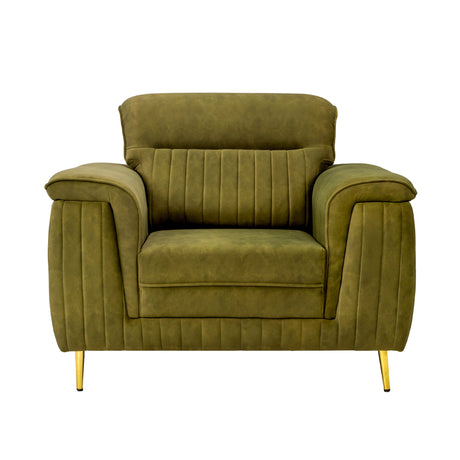 Amster Comfort Fabric Sofa 1-Seater - Green_2
