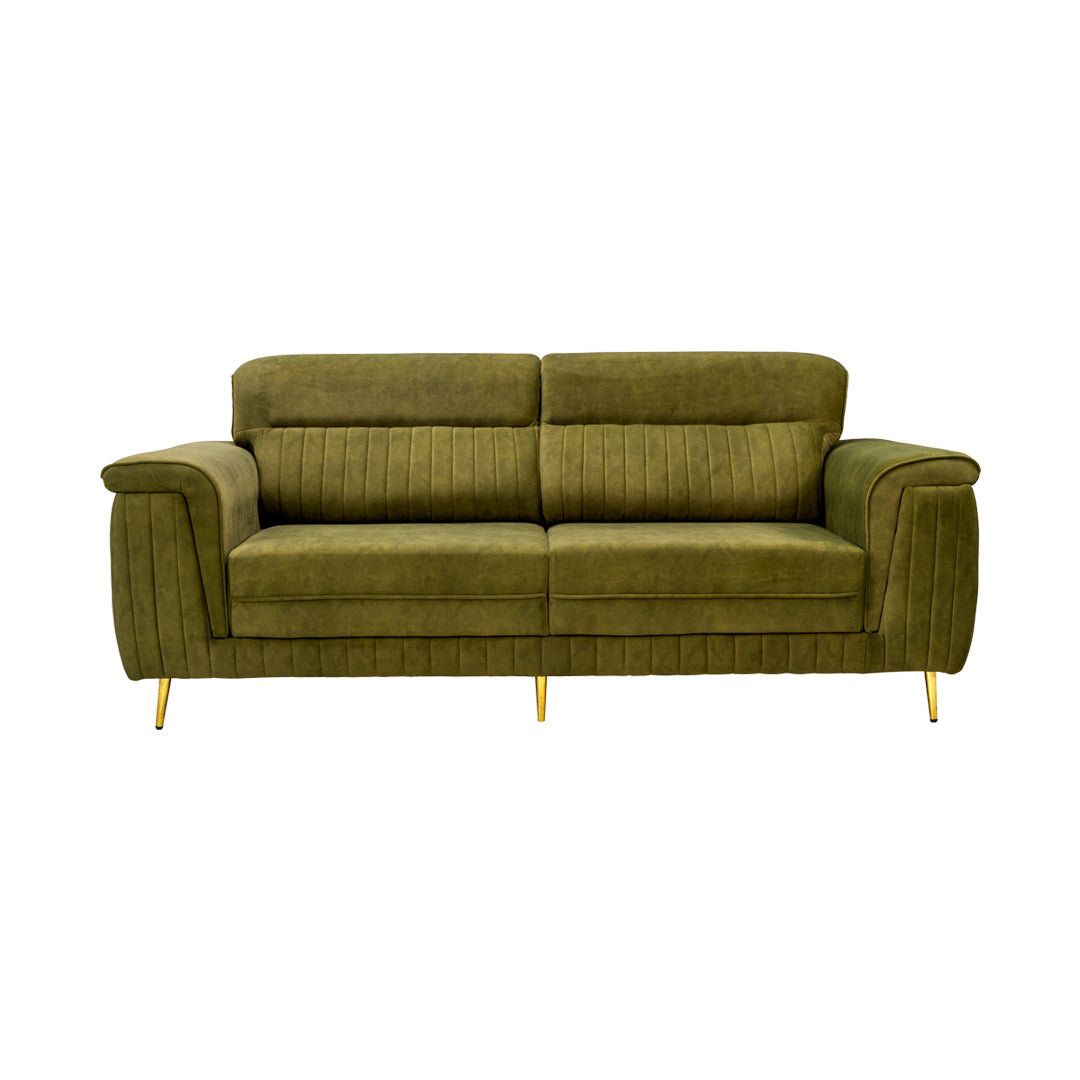 Amster Comfort Fabric Sofa 3-Seater - Green_2