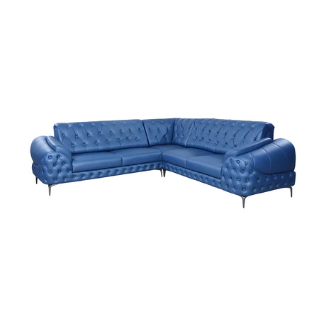 Antigua Comfort Rexine Corner Sofa Full View_1