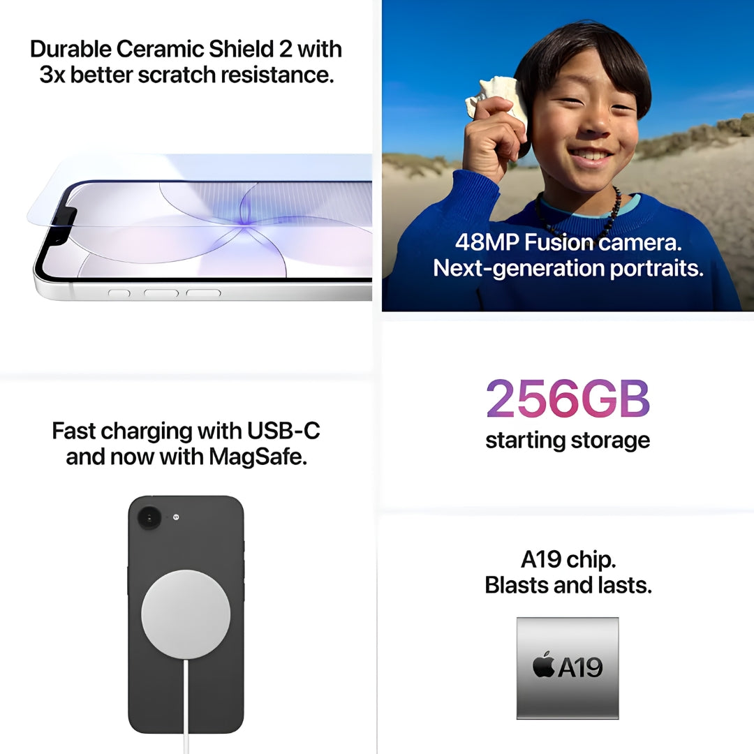 Apple iPhone 17e (256GB Black)_Features view_2