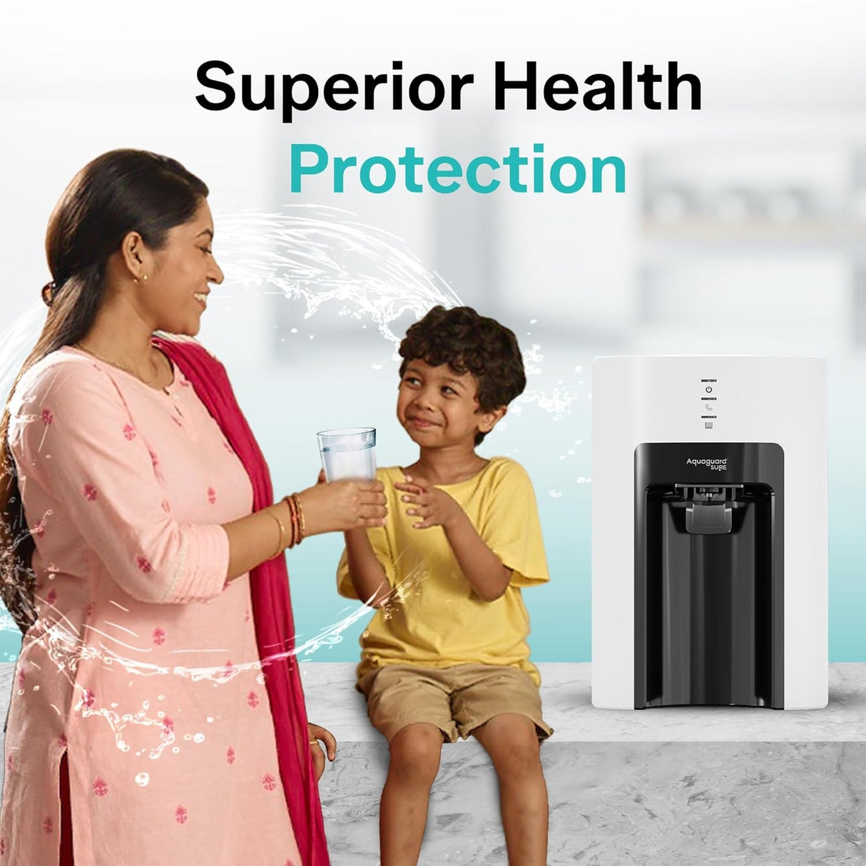 Aquaguard Sure Champ RO+UV Water Purifier 6 L – White