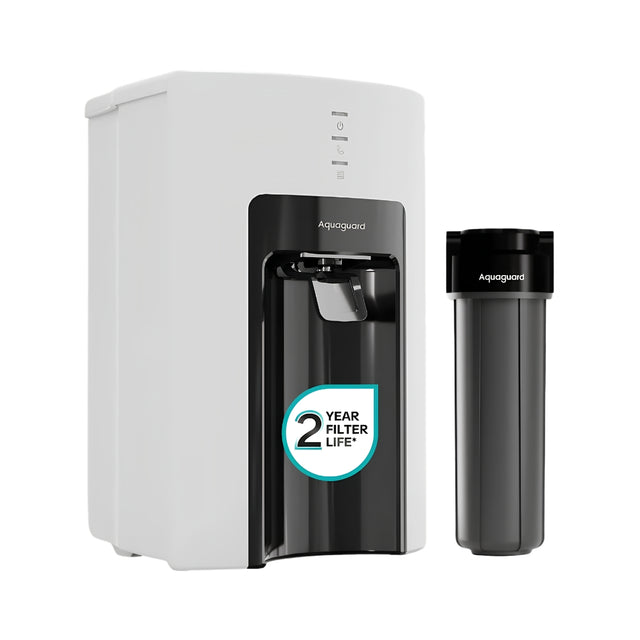 Aquaguard Sure Champ RO + UV Water Purifier 6 L - White and Black_Front View