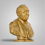 Arignar Anna Bust 8 in Sculpture - Gold
