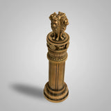 Ashoka Pillar Lion Capital  2 Feet Sculpture  - Antique Bronze
