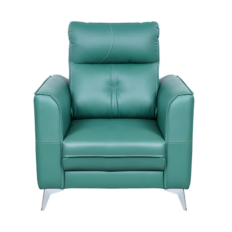 Asmara Comfort Rexine Sofa 1-Seater - Green