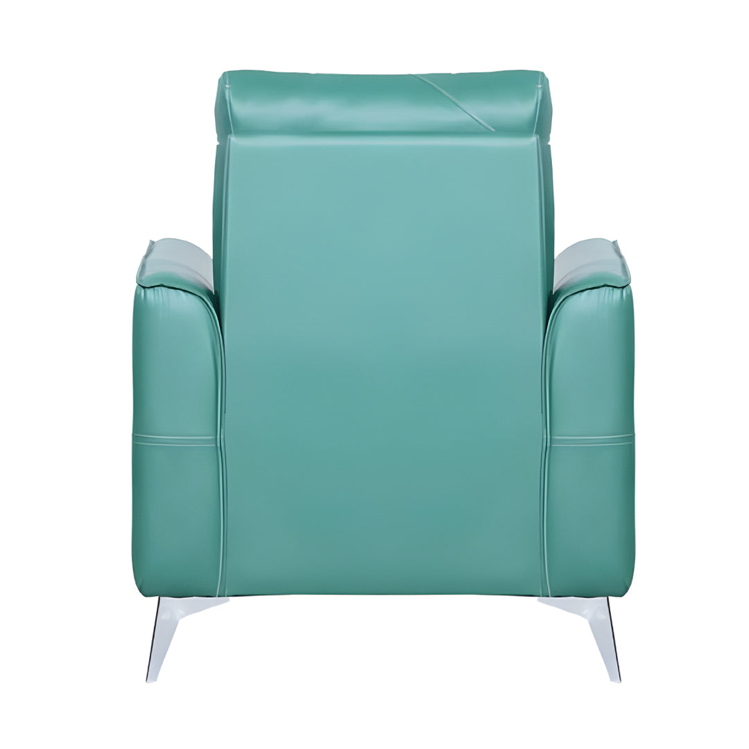 Asmara Comfort Rexine Sofa 1-Seater - Green_4