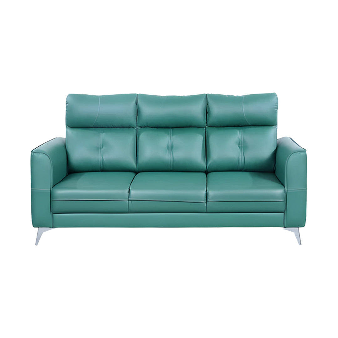 Asmara Comfort Rexine Sofa 3-Seater - Green_2