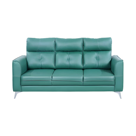 Asmara Comfort Rexine Sofa 3-Seater - Green_2