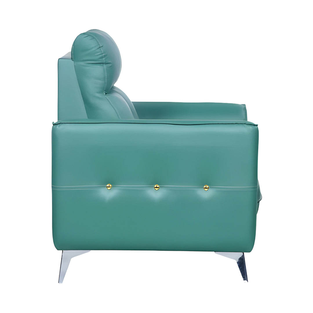 Asmara Comfort Rexine Sofa 3-Seater - Green_3