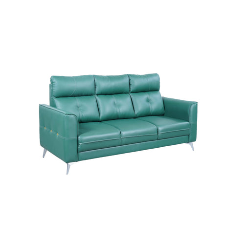 Asmara Comfort Rexine Sofa Set (3+1+1-Seater) - Green_2