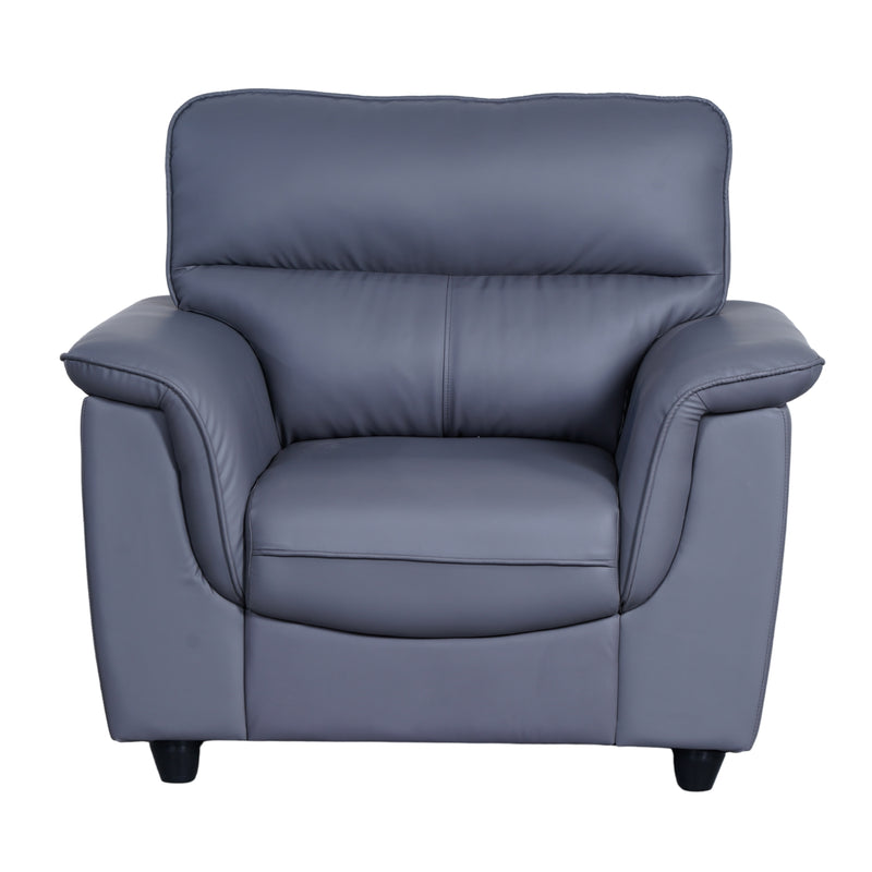 Astana Comfort Rexine Sofa 1-Seater - Light Grey