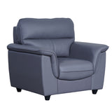 Astana Comfort Rexine Sofa (3+1+1-Seater) - Light Grey