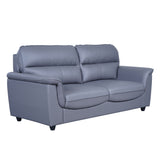 Astana Comfort Rexine Sofa (3+1+1-Seater) - Light Grey