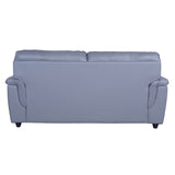 Astana Comfort Rexine Sofa (3+1+1-Seater) - Light Grey