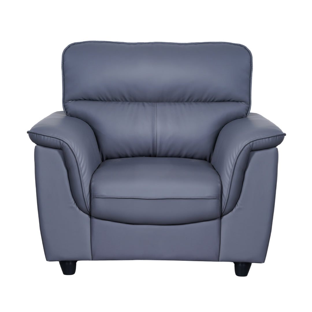 Astana Comfort Rexine Sofa 1-Seater - Light Grey_2