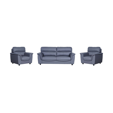 Astana Comfort Rexine Sofa Set (3+1+1-Seater) - Light Grey_1