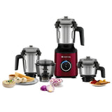 Atomberg Zenova 550 W 3 Jars BLDC Mixer Grinder – Red Wine