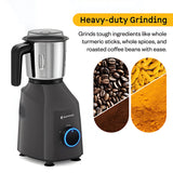 Atomberg Yulia Mixer Grinder (Pebble Grey) – 485W BLDC Motor, 3 Stainless Steel Jars, Smart Display & Energy Efficient