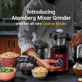Atomberg Zenova 550 W 3 Jars BLDC Mixer Grinder – Red Wine