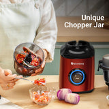 Atomberg Zenova 550 W 3 Jars BLDC Mixer Grinder – Red Wine