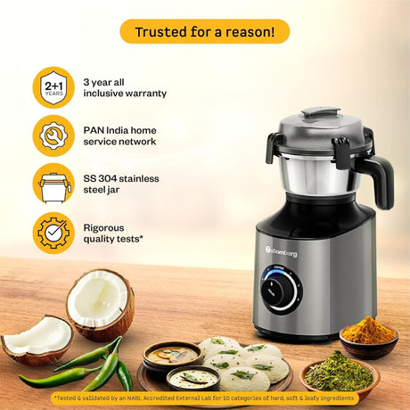 Atomberg  Mixer Grinder with Unique Coarse Mode & 4 Jars including Chopper (Zenov8