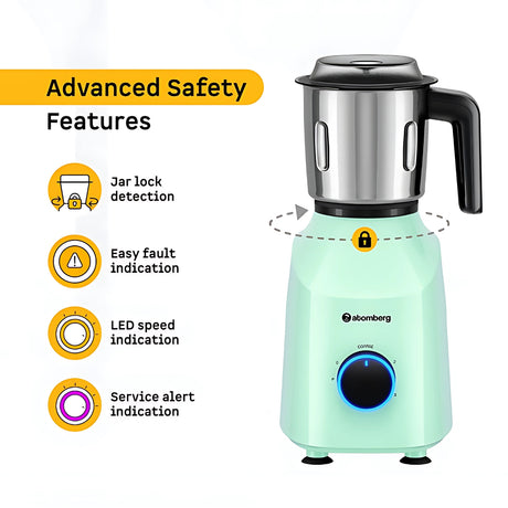 Atomberg Yulia Mixer Grinder 485W BLDC Motor - Frosty Mint_2