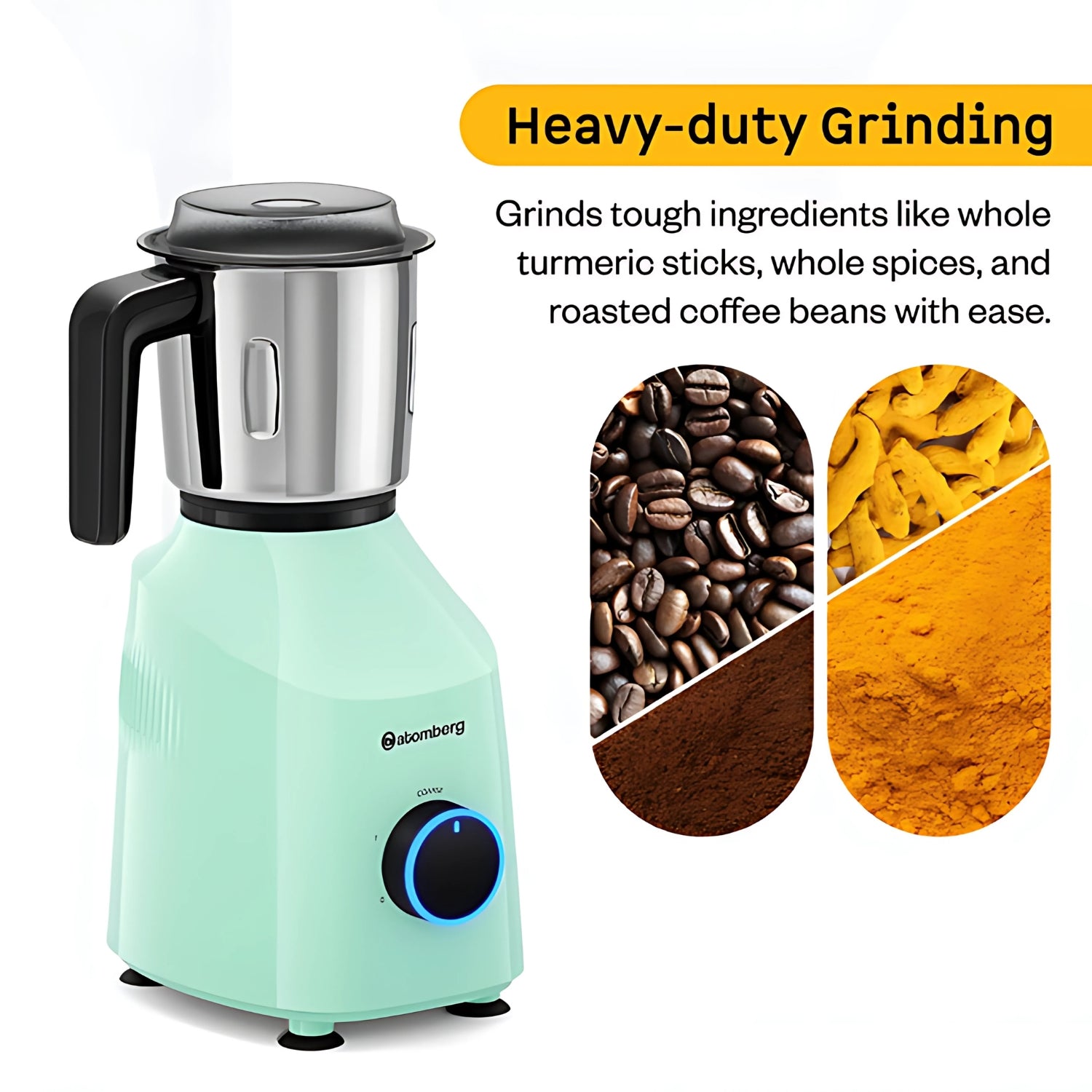 Atomberg Yulia Mixer Grinder 485W BLDC Motor - Frosty Mint_6