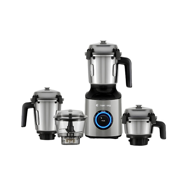 Atomberg Zenova 4 Jar Mixer Grinder 1000 Watts - Sand Grey_Front View