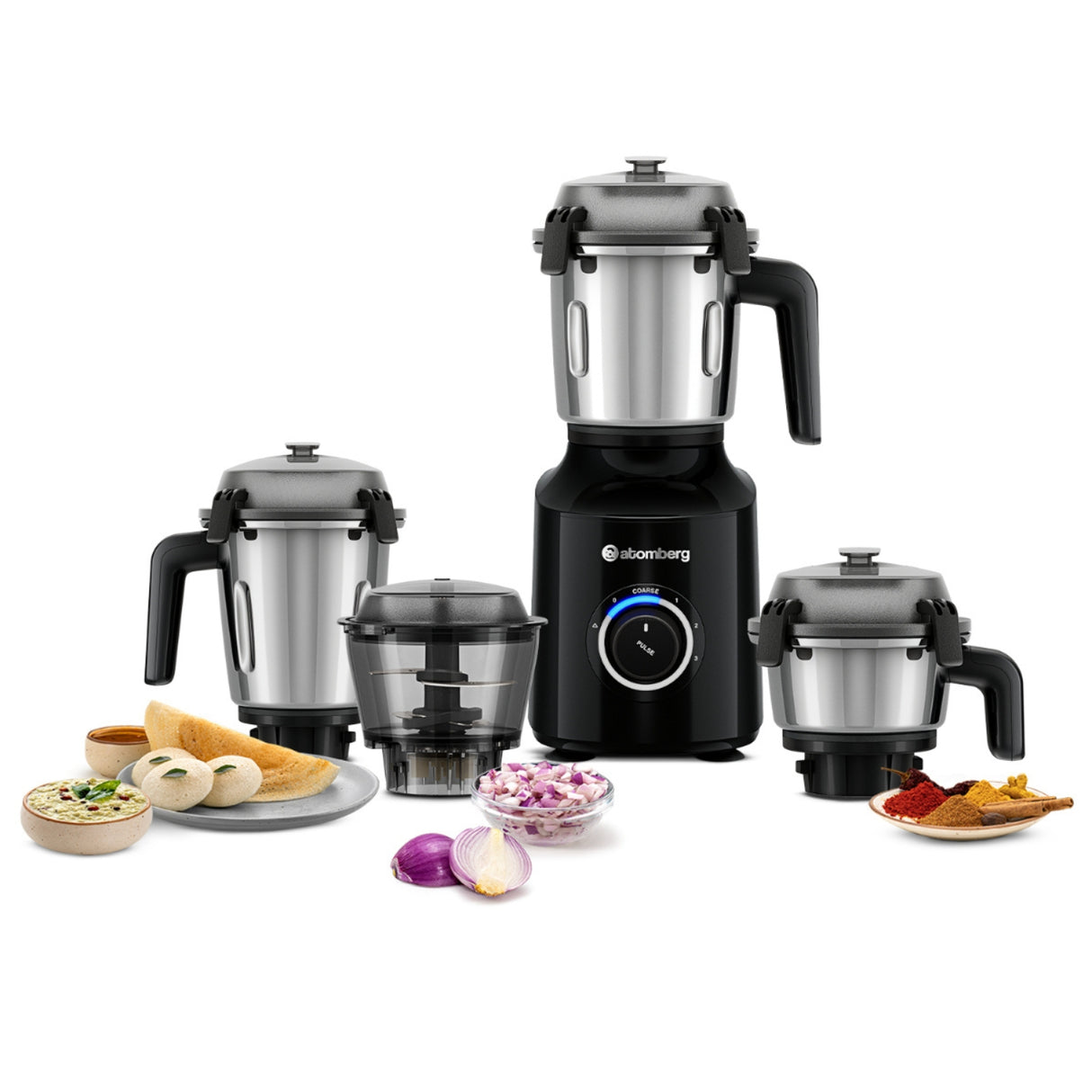 Atomberg Zenova 550 W BLDC Mixer Grinder – Black_1