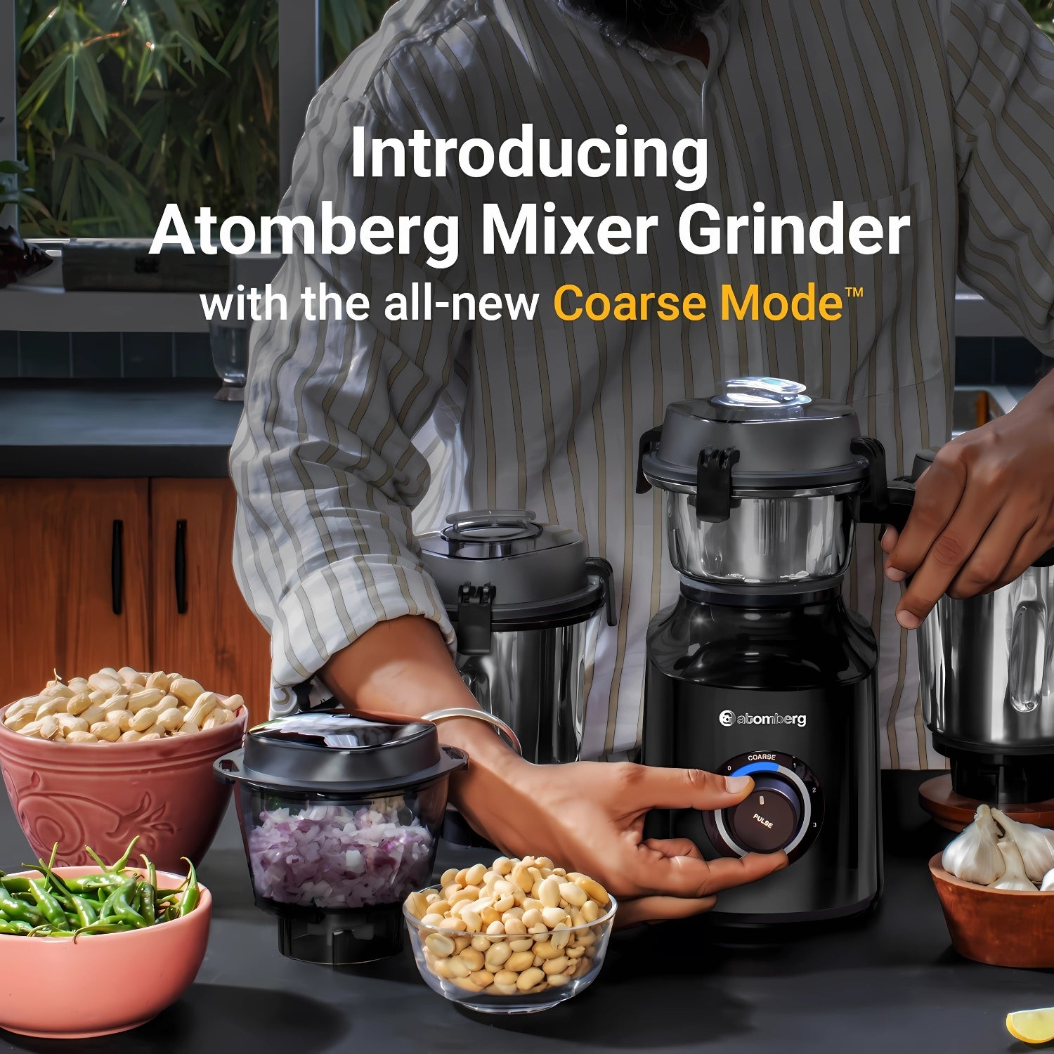 Atomberg Zenova 550 W BLDC Mixer Grinder – Black_5